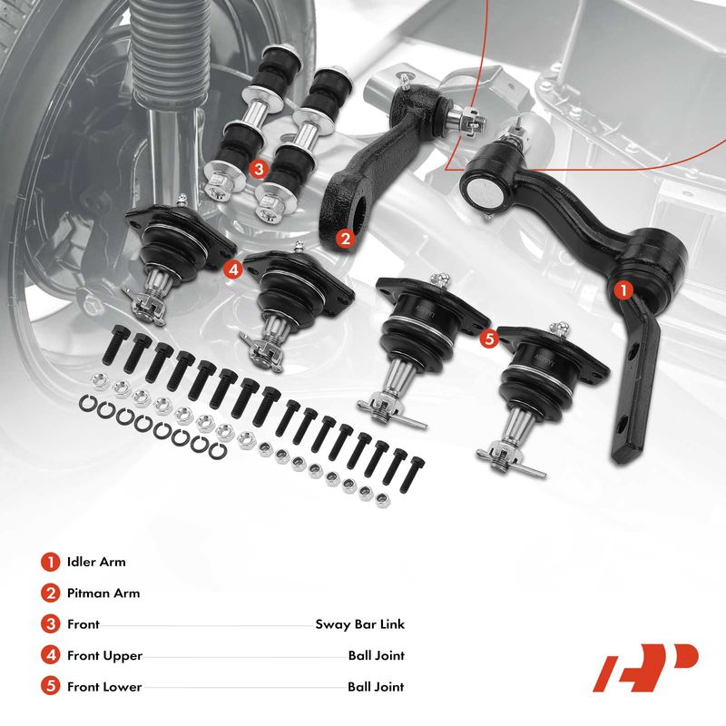 8x Idler & Pitman Arm Ball Joint Sway Bar Link for Chevy Blazer S10 GMC Jimmy