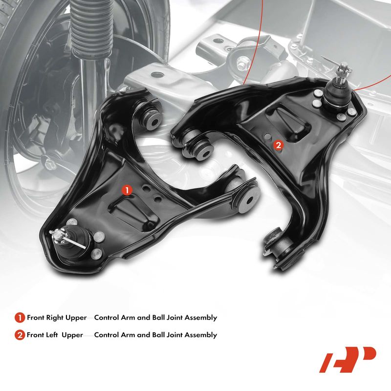 2x Front Upper Control Arm with Ball Joint for Chevy Blazer S10 GMC Jimmy Isuzu