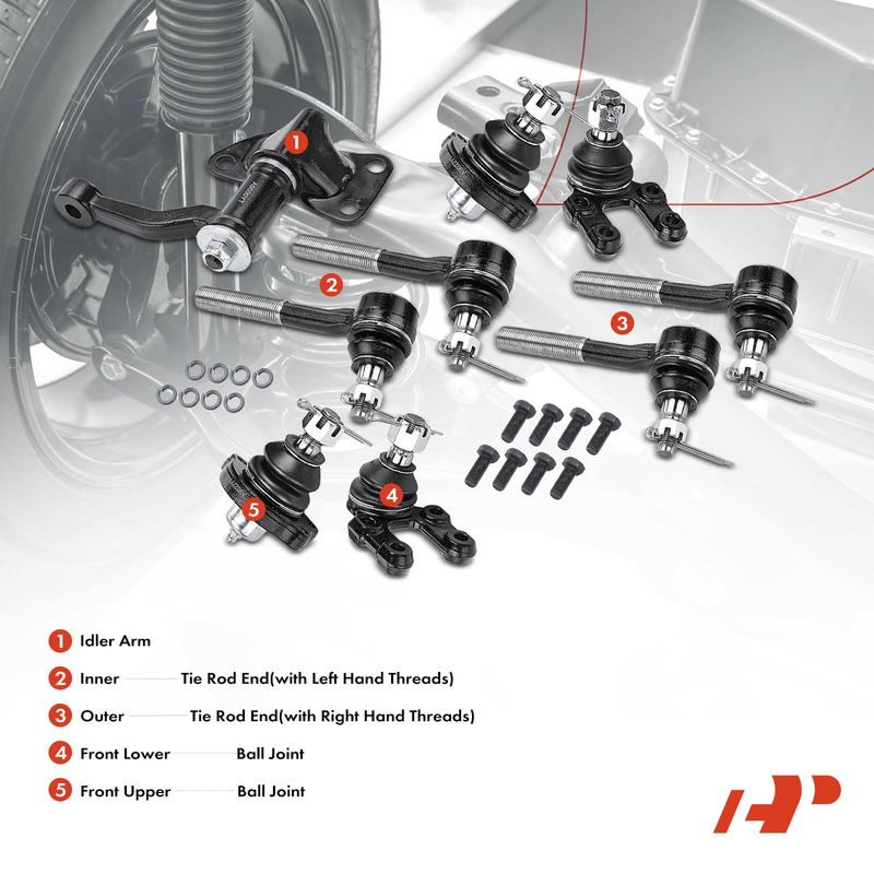 9x Idler Arm Tie Rod End Ball Joint for Nissan D21 Pathfinder Pickup