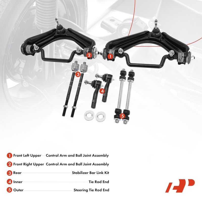 8x Control Arm Ball Joint Sway Bar Tie Rod for Ford Explorer Mercury Mountaineer