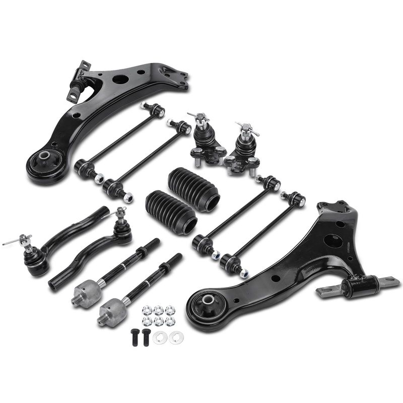 14x Control Arm Ball Joint Stabilizer Bar Link Tie Rod End for Toyota Highlander