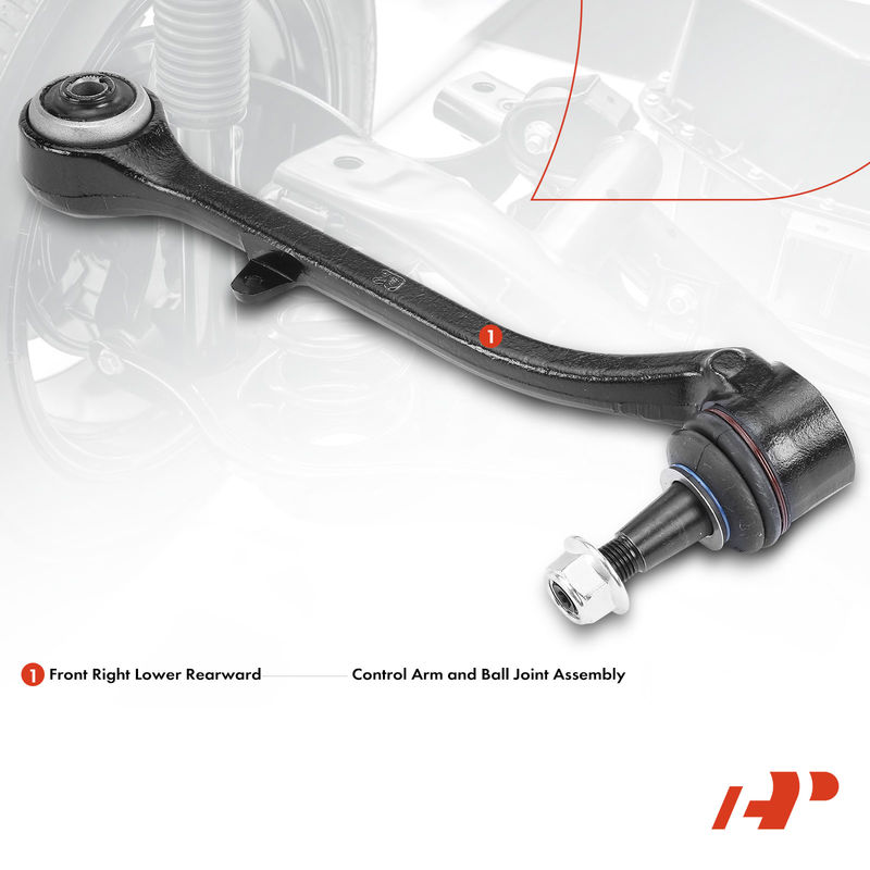 Front Right Lower Rearward Control Arm with Ball Joint for BMW E83/F25 X3 04-10