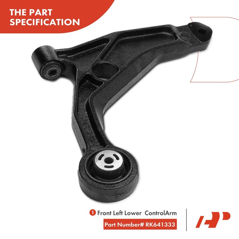 8x Control Arm with Ball Joint & Sway Bar Link & Tie Rod End for Dodge Avenger