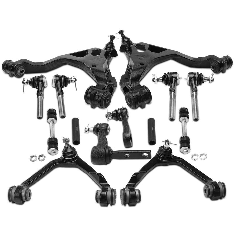 14x Control Arm with Ball Joint & Tie Rod End for Ford F-150 97-03 F-250 Lincoln