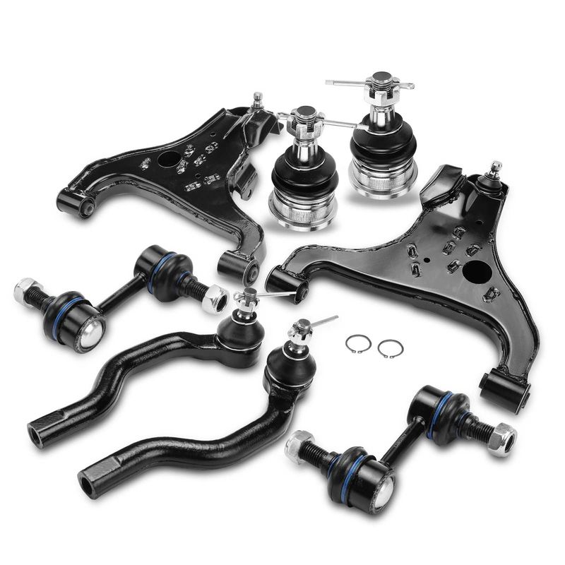8x Control Arm with Ball Joint Sway Bar Link Tie Rod End for Nissan INFINITI