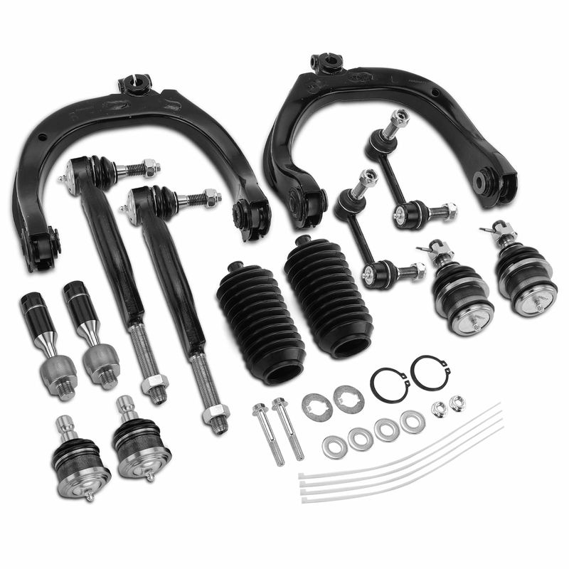 14x Control Arm with Ball Joint & Sway Bar Link & Tie Rod End for Chevy GMC Olds