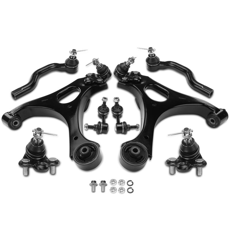 8x Control Arm & Stabilizer Bar Link & Tie Rod End for Honda Civic 2006-2011