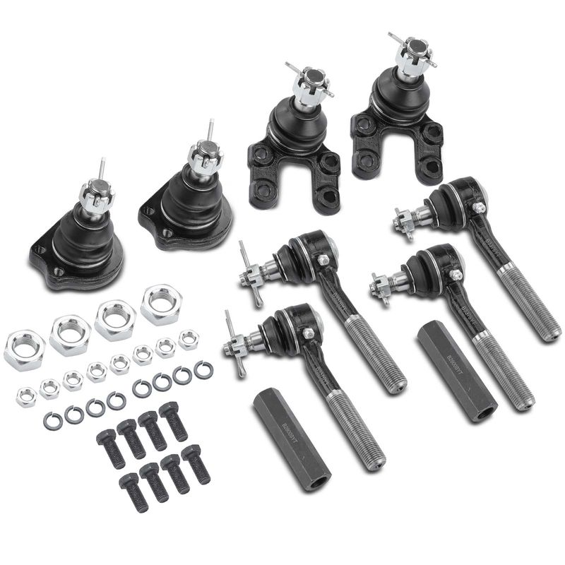 10x Inner & Outer Tie Rod End & Ball Joint for Nissan D21 Pathfinder Pickup
