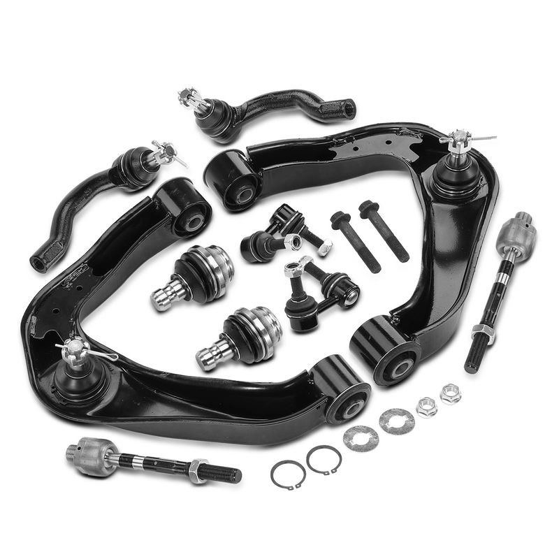 10x Control Arm with Ball Joint & Stabilizer Bar Link & Tie Rod Kit for Nissan
