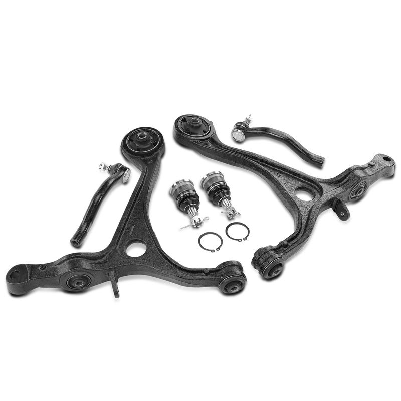 6x Control Arm & Ball Joint & Tie Rod End for Honda Accord 2003-2007 Acura TSX