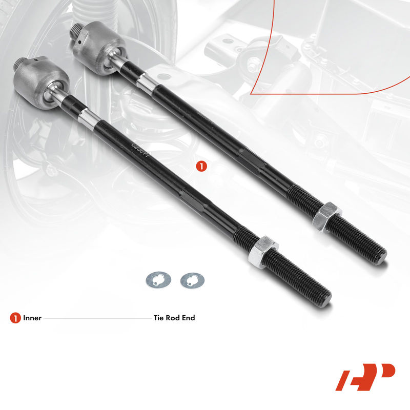 2x Front Inner Tie Rod End for Dodge 2000 GTX Mitsubishi Eclipse Galant Eagle