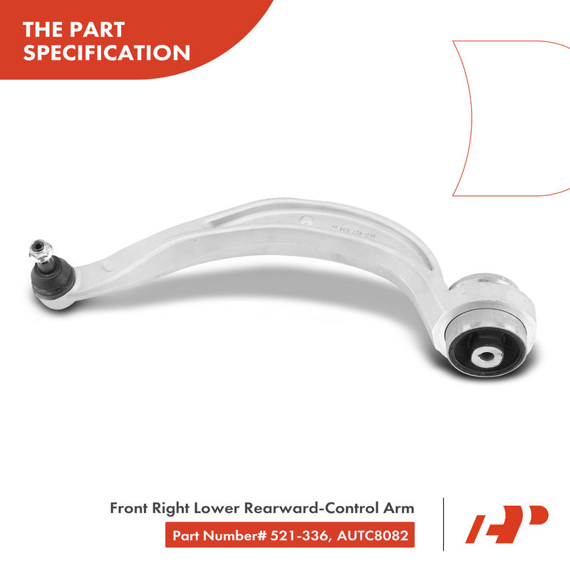 Front Right Lower Rearward Control Arm for Audi A4 2009-2010 A5 Quattro Q5 S4 S5