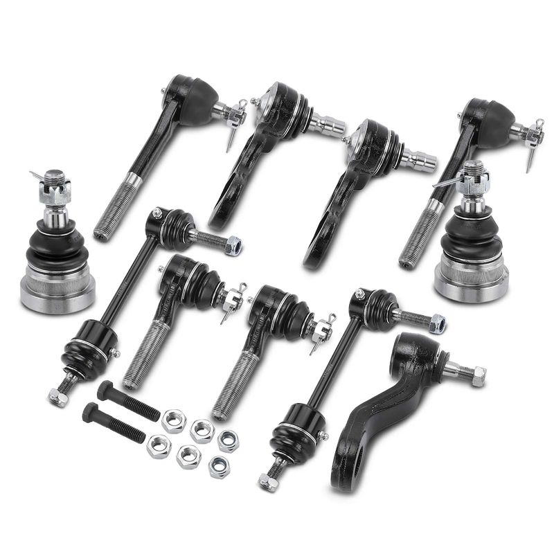 11x Pitman Arm & Stabilizer Bar Link & Tie Rod End & Ball Joint for Ford Lincoln