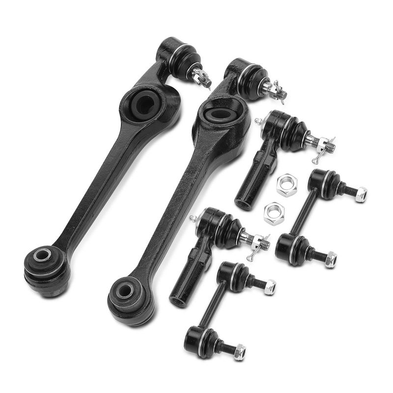 6x Control Arm & Stabilizer Bar Link & Tie Rod End for Saturn SC SL SW2 1.9L