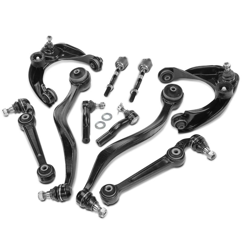 10x Control Arm with Ball Joint & Tie Rod for Ford Fusion 07-12 Lincoln Mercury