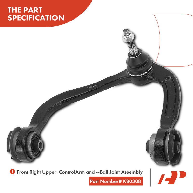8x Control Arm with Ball Joint & Tie Rod End for Ford Expedition 2007-2014