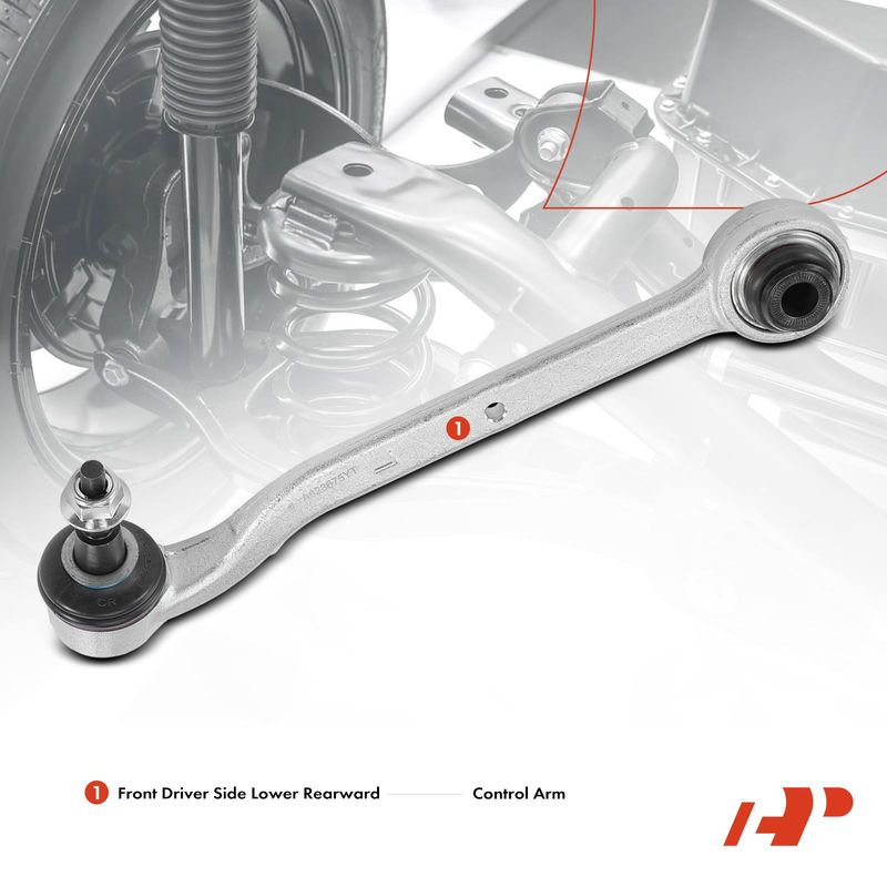 Front Left Lower Rearward Control Arm with Ball Joint for Ford Mustang 2015-2021