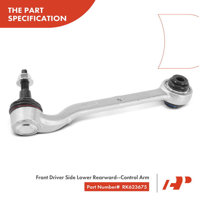 Front Left Lower Rearward Control Arm with Ball Joint for Ford Mustang 2015-2021