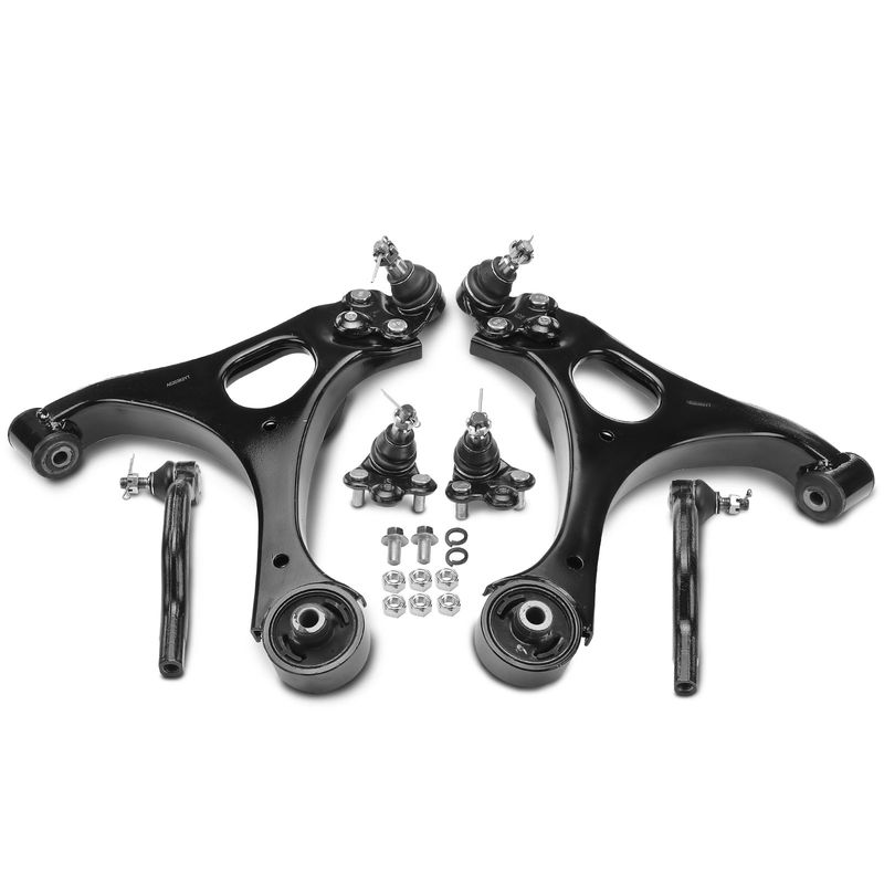 6x Control Arm & Ball Joint & Tie Rod End for Honda Civic 2006-2011 1.3L 1.8L