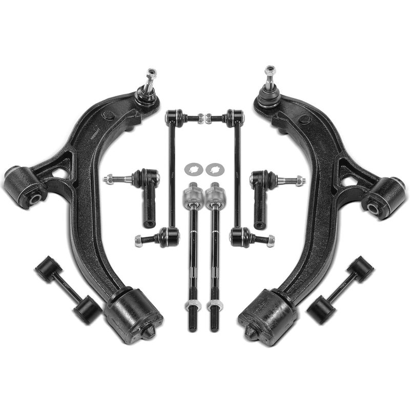 10x Control Arm & Ball Joint & Sway Bar Link & Tie Rod End for Dodge Caravan