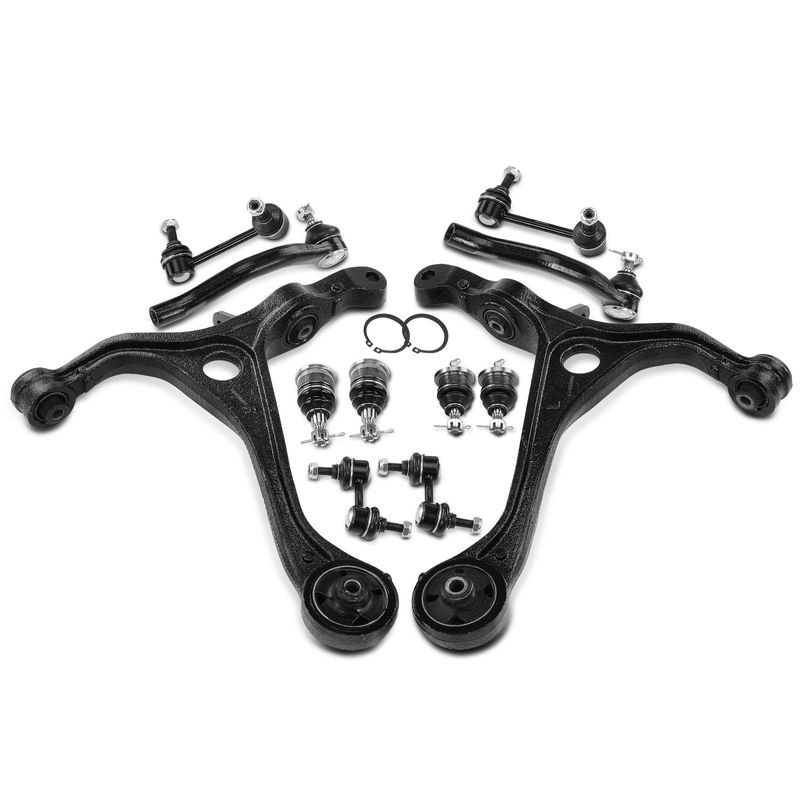 12x Control Arm & Ball Joint & Sway Bar & Tie Rod for Honda Accord 2003-2007