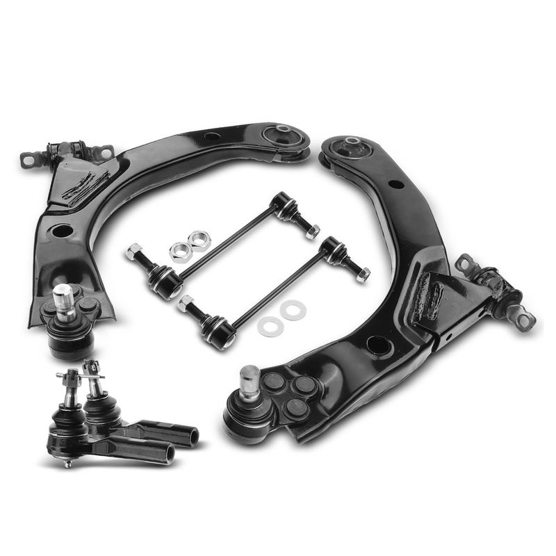 6x Front Lower Control Arm Ball Joint Tie Rod End for Chevy Cobalt HHR Pontiac