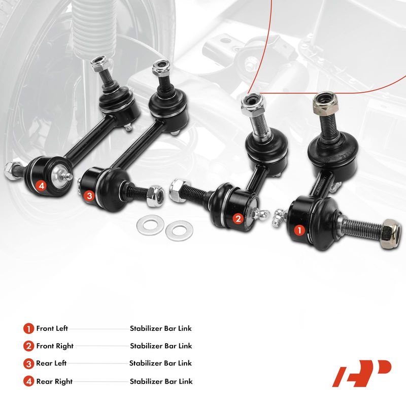 4x Front & Rear Stabilizer Bar Link for INFINITI EX35 EX37 G25 G35 G37 Q40 Q60
