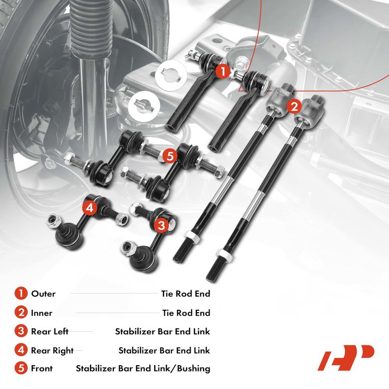 8x Front & Rear Stabilizer Bar End Link for Subaru B9 Tribeca 2006-2007 Tribeca