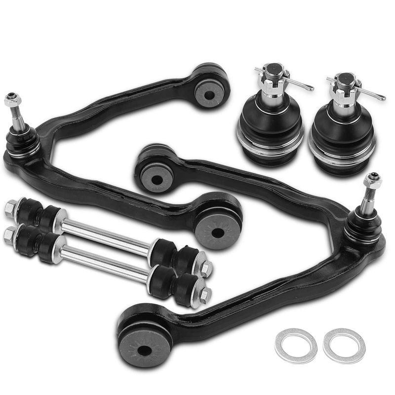 6x Control Arm with Ball Joint & Bar Link for Chevrolet Express 1500 2500 GMC