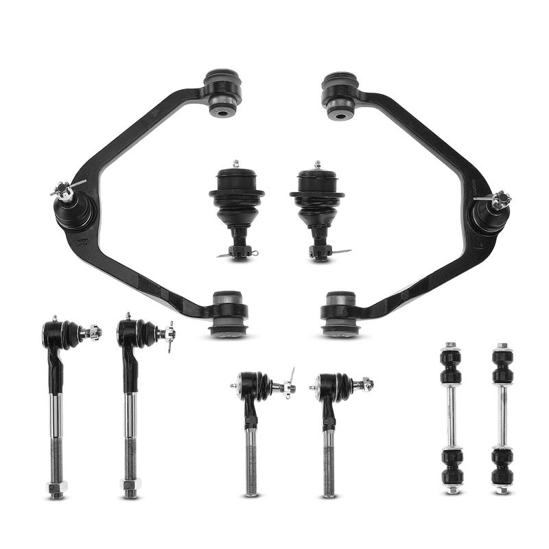 10x Front Control Arm Ball Joint Sway Bar Tie Rod Kit for Ford F-150 Lincoln 2WD