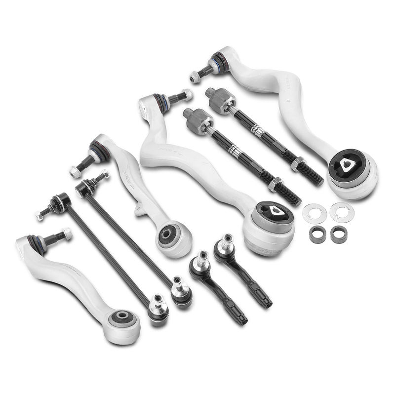 10x Front Control Arm with Ball Joint Sway Bar Link for BMW 525i 530i 545i E60