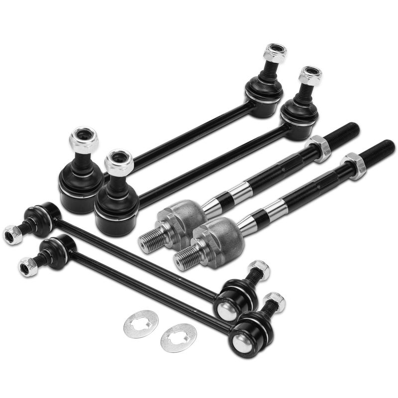 6x Stabilizer Bar Link & Tie Rod End for Hyundai Tucson Kia Sportage