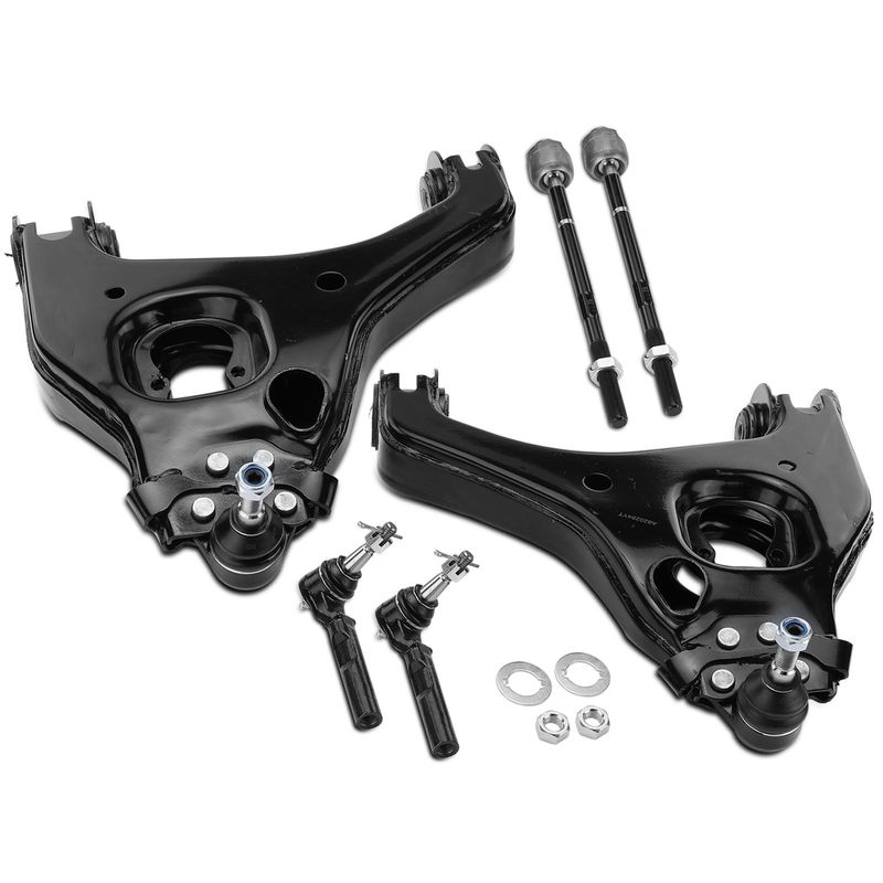 6x Control Arm & Tie Rod End for Chevrolet Silverado 1500 GMC Sierra 1500