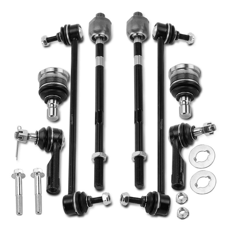 8x Stabilizer Bar End Link & Tie Rod End & Ball Joint for Mazda MPV 01-06