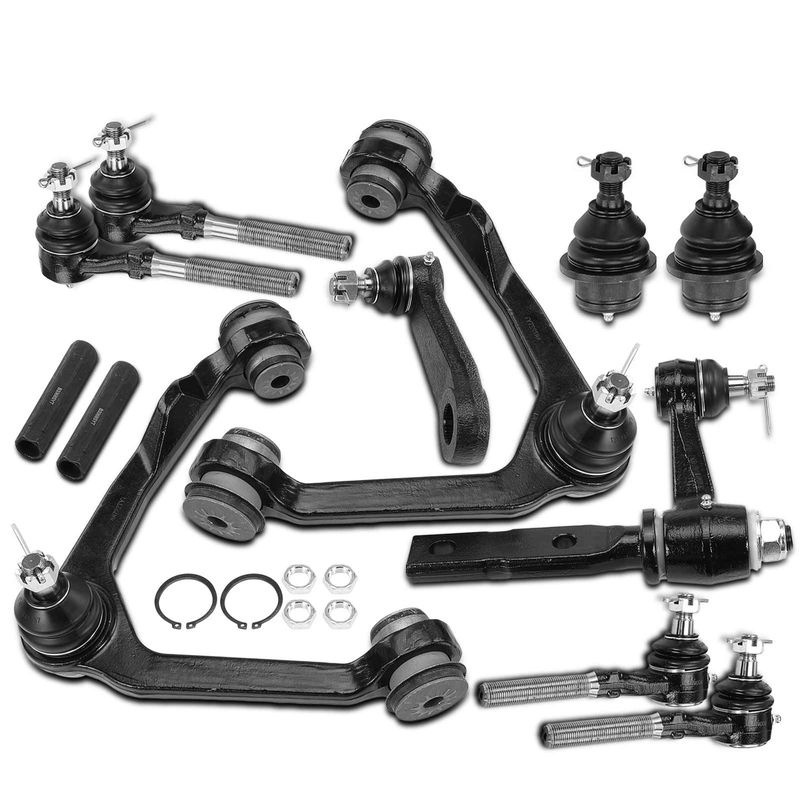 12x Control Arm with Ball Joint Assembly & Tie Rod End for Ford F-150 Lincoln