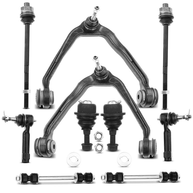 10x Front Control Arm Sway Bar Link Tie Rod End for Chevy Silverado 1500