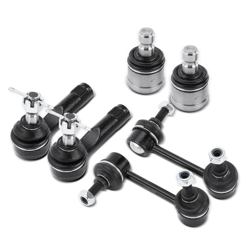 6x Stabilizer Bar Link & Tie Rod End & Ball Joint for Mazda MX-6 1993-1997
