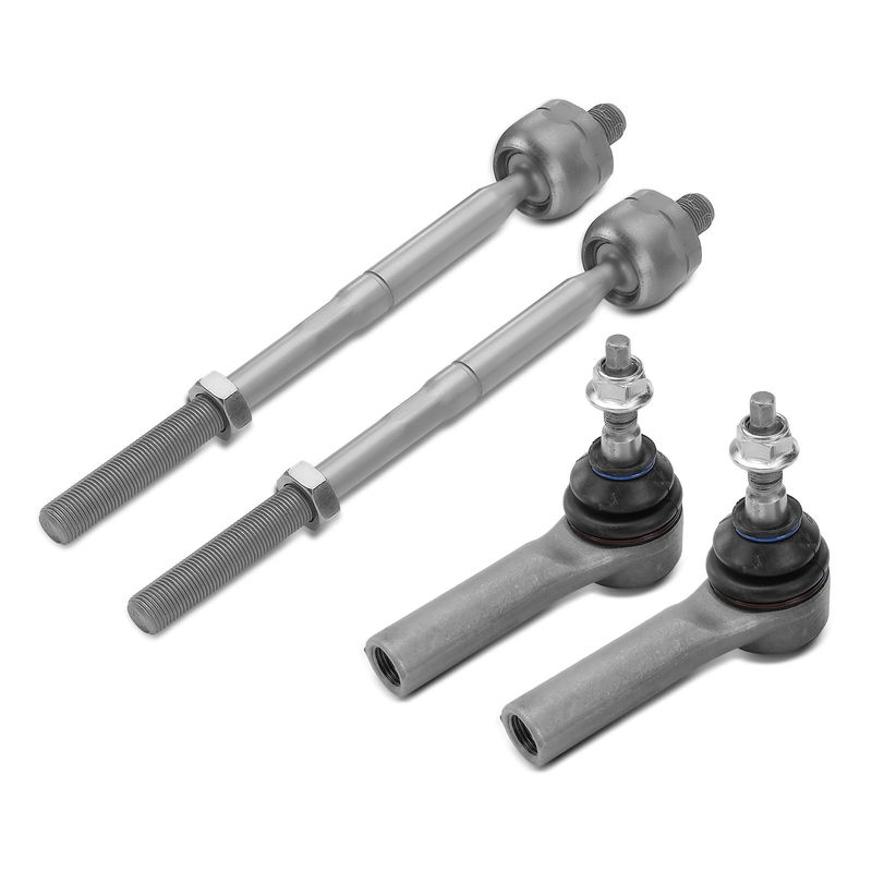 4x Inner & Outer Tie Rod End Steering Kit for Ford Mustang 2015-2019