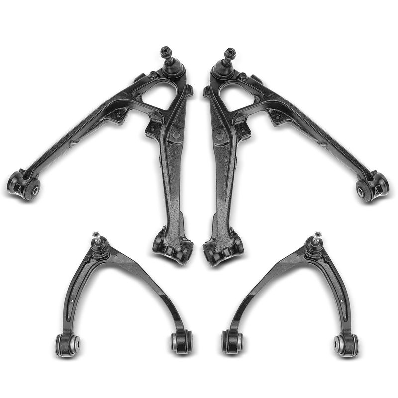 4x Front Lower & Upper Control Arm with Ball Joint for Chevrolet Silverado 1500