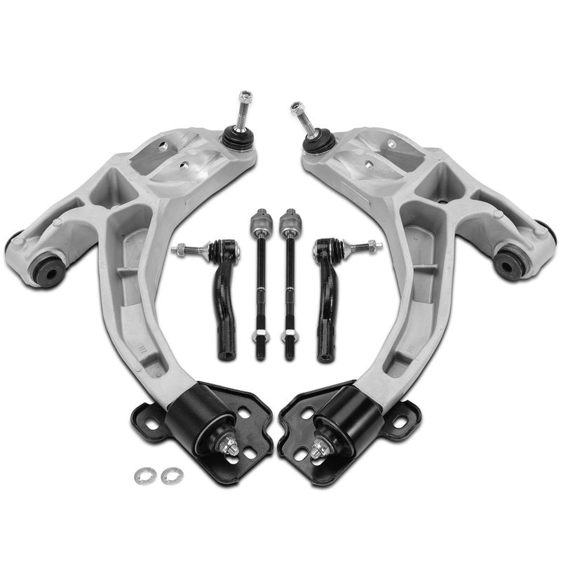 6x Control Arm with Ball Joint & Tie Rod End for Ford Lincoln Mercury