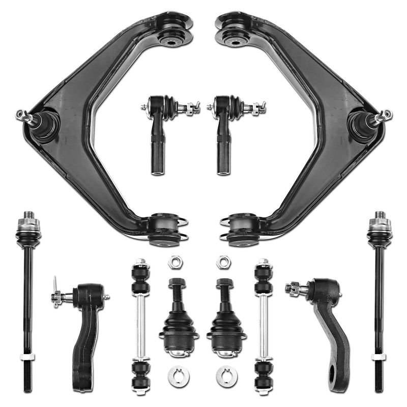 12x Front Control Arm Ball Joint Sway Bar Tie Rod for Chevy Silverado 2500 GMC