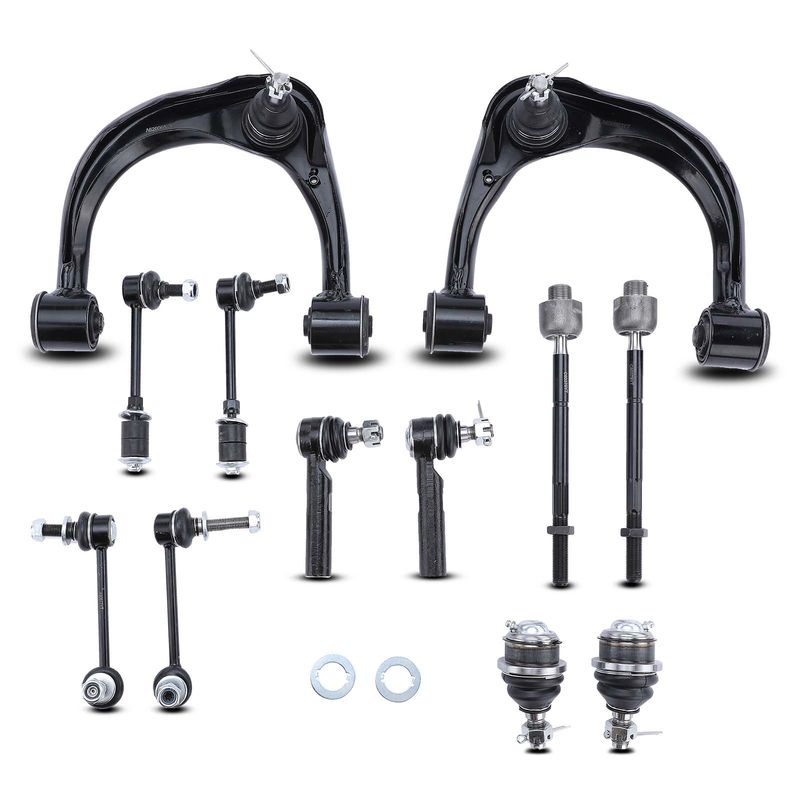 12x Front & Rear Control Arm with Ball Joint Stabilizer Bar Link for Lexus GX470