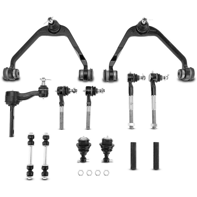 13x Front Upper Control Arm Ball Joint Sway Bar Tie Rod for Ford F-250 Lincoln