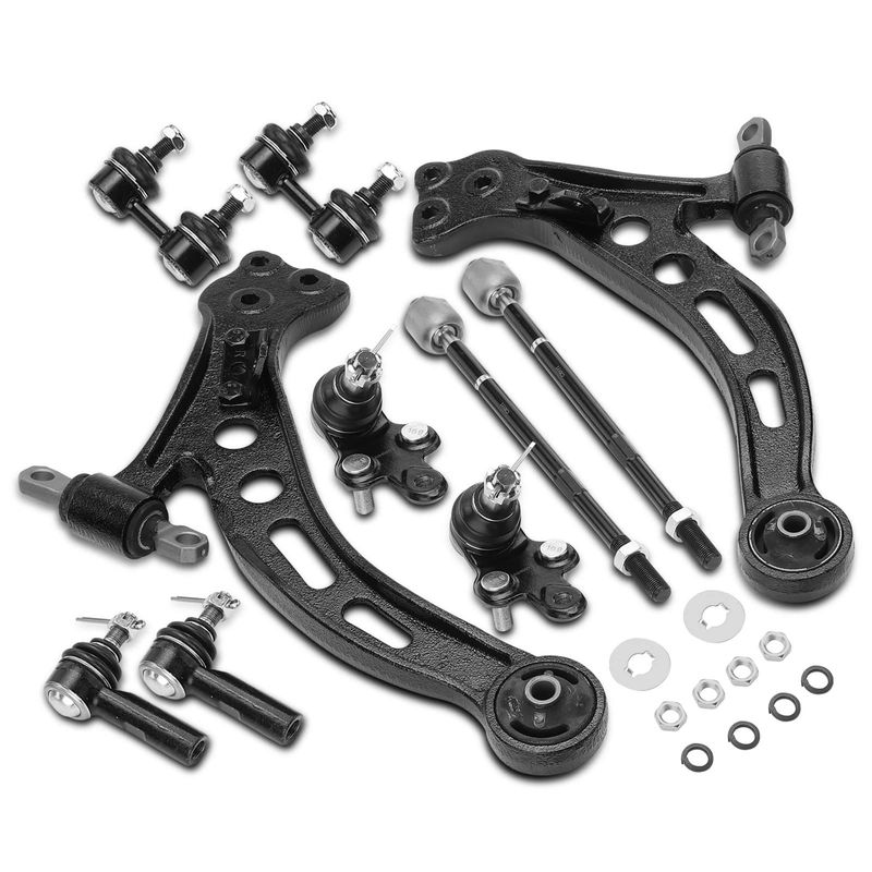 10x Control Arm with Ball Joint & Sway Bar Link Tie Rod End for Toyota Lexus