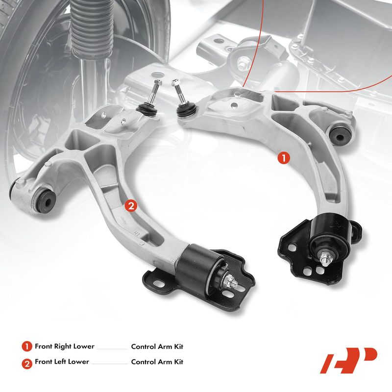2x Front Lower Control Arm with Ball Joint for Ford Crown Victoria 03-06 Lincoln