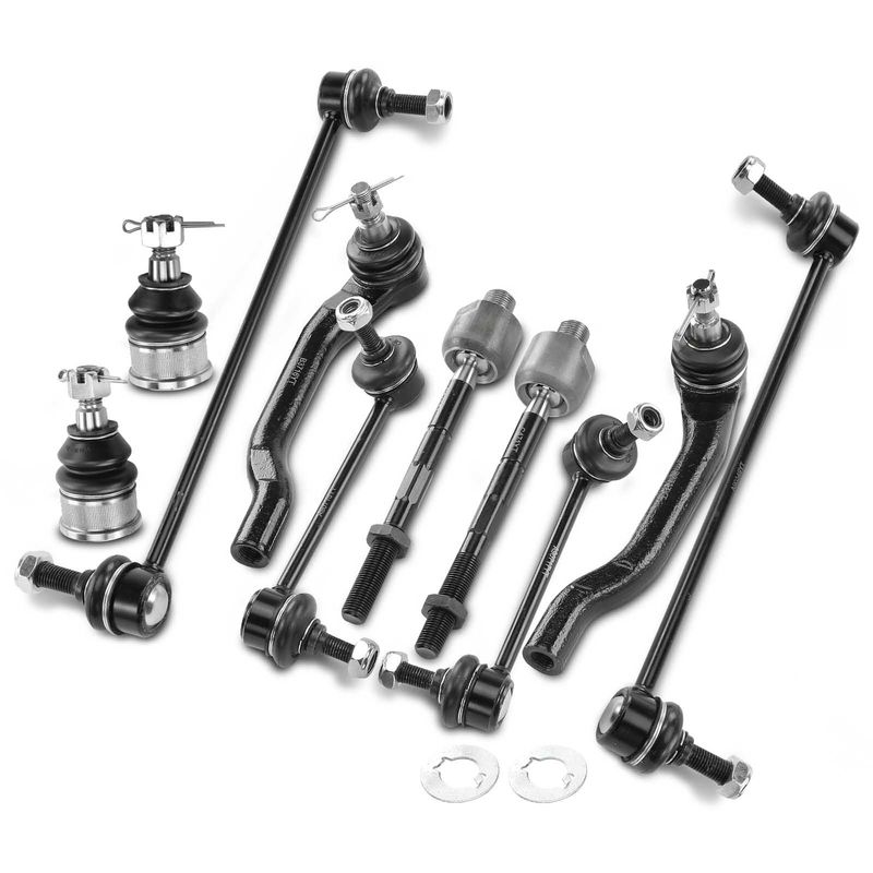 10x Sway Bar Link & Ball Joint & Tie Rod End for Acura MDX Honda Pilot 01-05