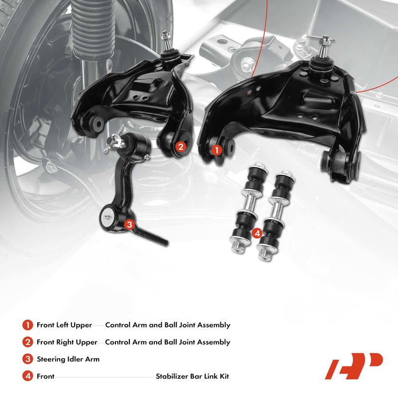 5x Control Arm with Ball Joint & Sway Bar Link for Chevy Blazer GMC Jimmy