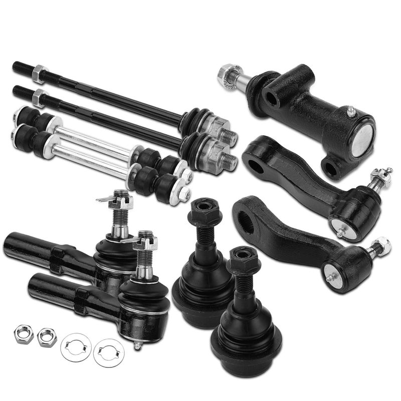 11x Stabilizer Bar End Link & Tie Rod End for Chevrolet Silverado 2500 GMC