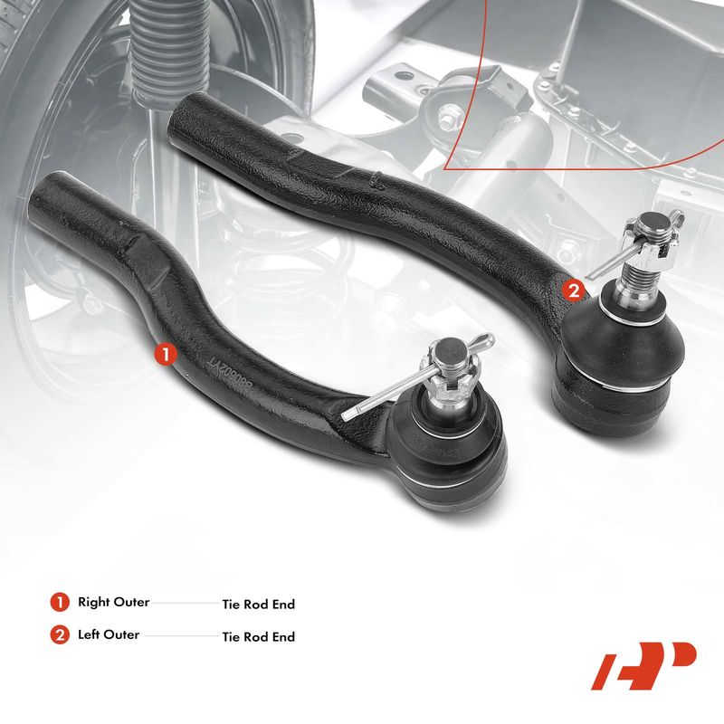 2x Left & Right Outer Tie Rod End for Toyota Camry Avalon Solara Lexus ES330