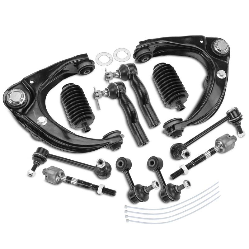 12x Control Arm with Ball Joint Stabilizer Bar Tie Rod for Ford Fusion 2006-2009
